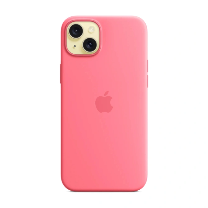 Silicone Backcover MagSafe Apple iPhone 15 Plus - Roze