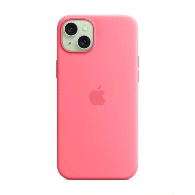 Silicone Backcover MagSafe Apple iPhone 15 Plus - Roze