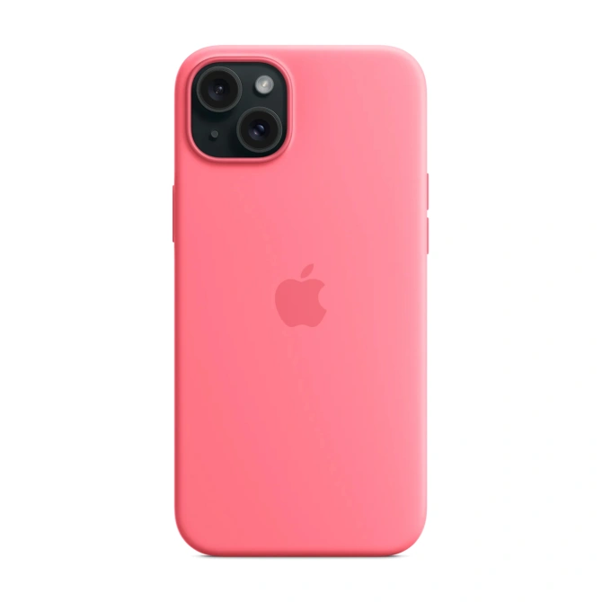 Silicone Backcover MagSafe Apple iPhone 15 Plus - Roze