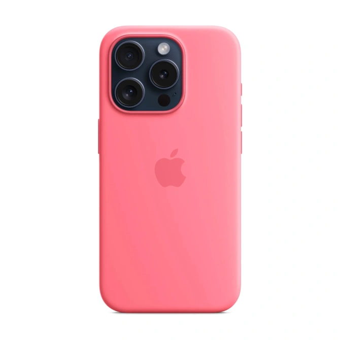 Silicone Backcover MagSafe Apple iPhone 15 Pro - Roze