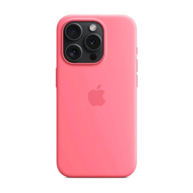 Silicone Backcover MagSafe Apple iPhone 15 Pro - Roze