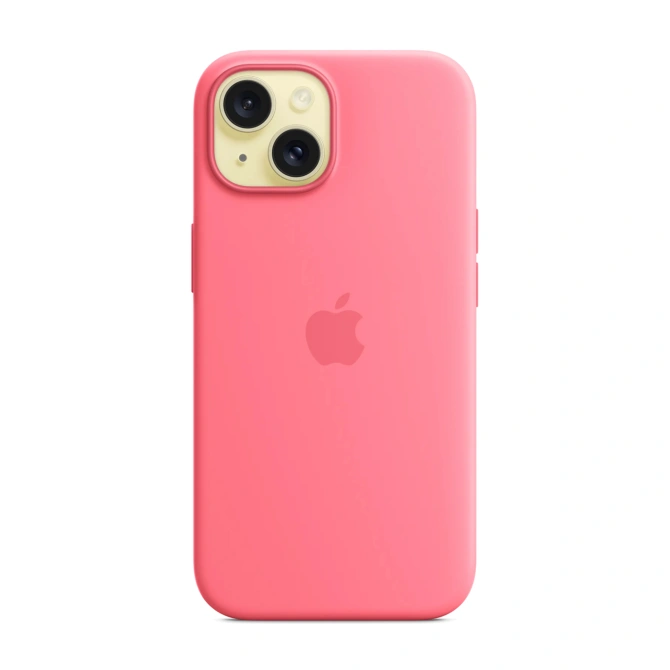 Silicone Backcover MagSafe Apple iPhone 15 - Roze