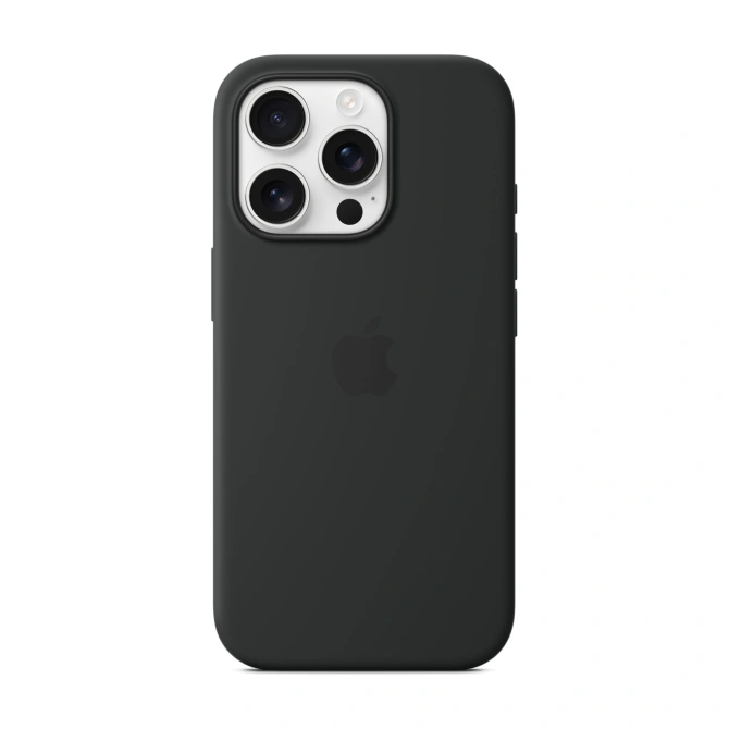 Silicone Backcover MagSafe Apple iPhone 16 Pro - Black
