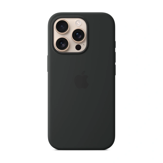 Silicone Backcover MagSafe Apple iPhone 16 Pro - Black