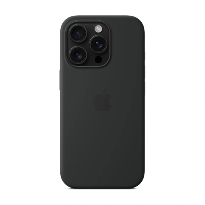 Silicone Backcover MagSafe Apple iPhone 16 Pro - Black