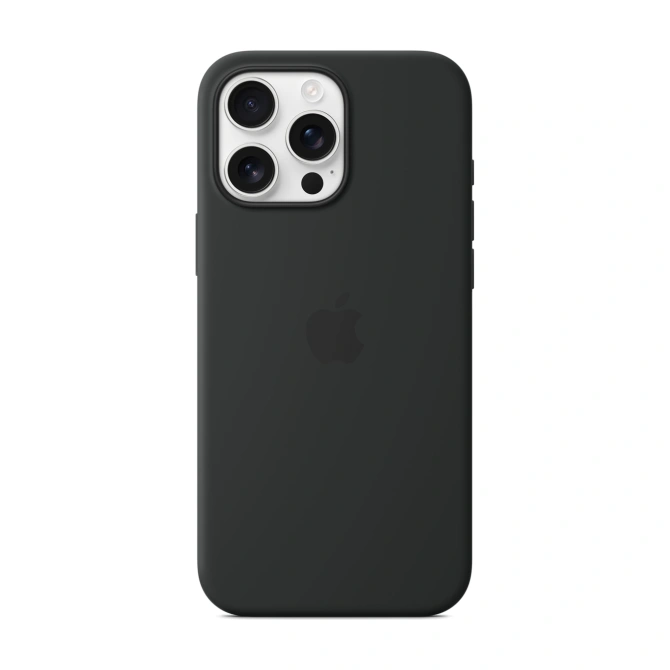 Silicone Backcover MagSafe Apple iPhone 16 Pro Max - Black