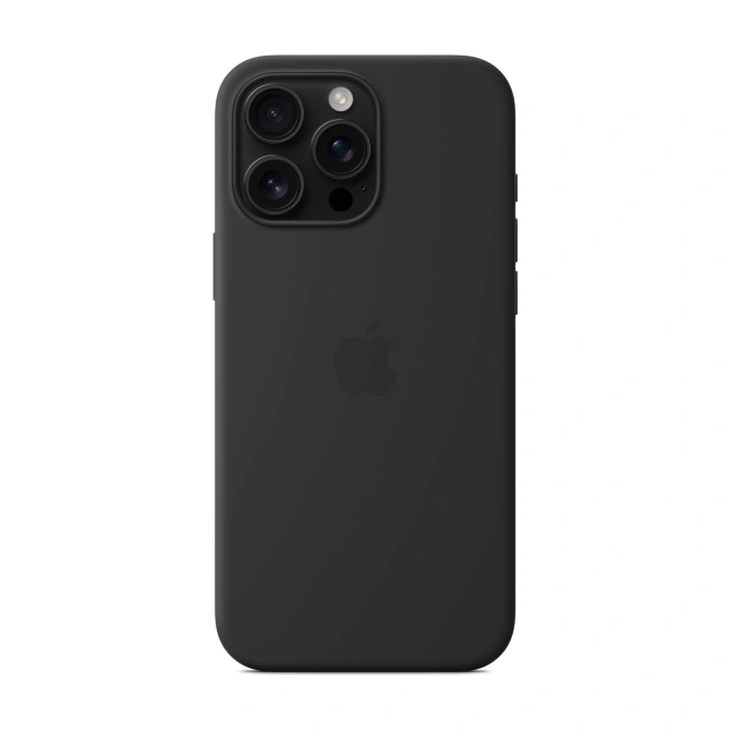Silicone Backcover MagSafe Apple iPhone 16 Pro Max - Black