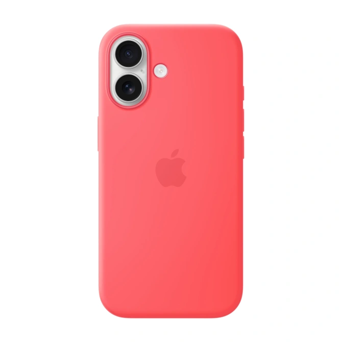 Siliconenhoesje met MagSafe Apple iPhone 17 - Bright Guava