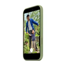 Siliconenhoesje met MagSafe Apple iPhone 17 - Light Moss