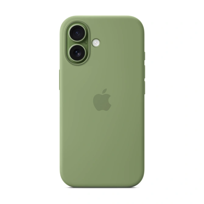 Siliconenhoesje met MagSafe Apple iPhone 17 - Light Moss