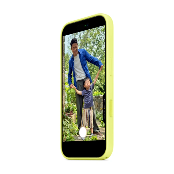 Siliconenhoesje met MagSafe Apple iPhone 17 - Neon Yellow