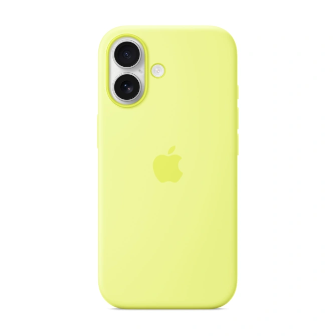 Siliconenhoesje met MagSafe Apple iPhone 17 - Neon Yellow