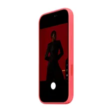 Siliconenhoesje met MagSafe Apple iPhone 17 Pro - Bright Guava