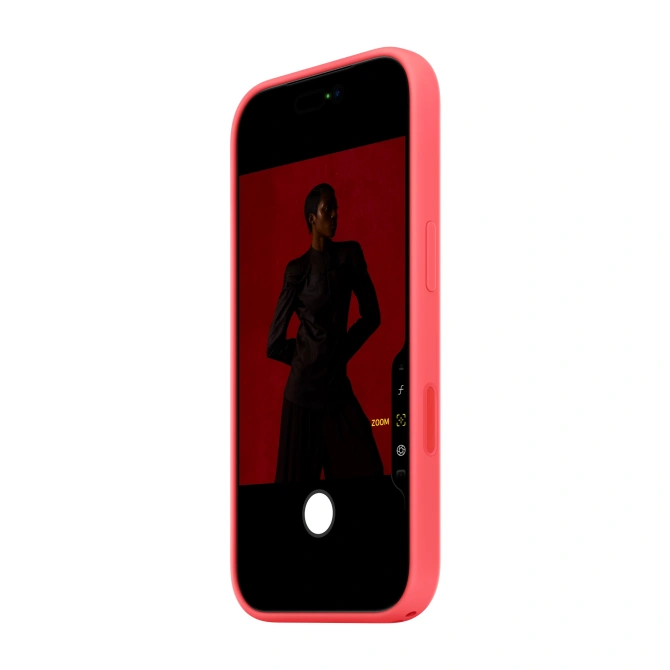 Siliconenhoesje met MagSafe Apple iPhone 17 Pro - Bright Guava