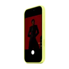 Siliconenhoesje met MagSafe Apple iPhone 17 Pro Max - Neon Yellow