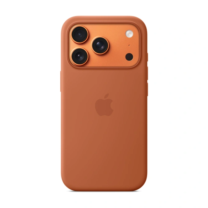 Siliconenhoesje met MagSafe Apple iPhone 17 Pro - Terracotta