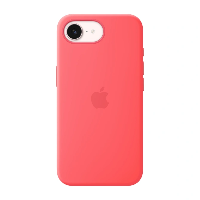 Siliconenhoesje met MagSafe Apple iPhone 17e - Bright Guava