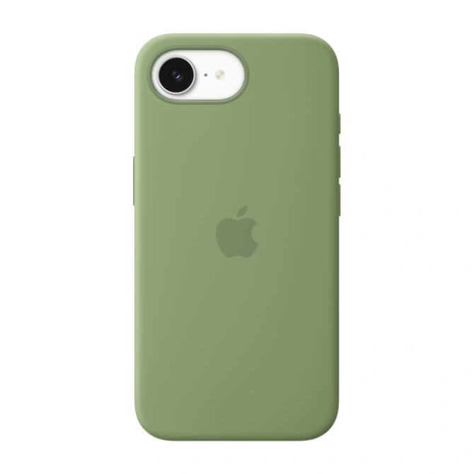 Siliconenhoesje met MagSafe Apple iPhone 17e - Light Moss