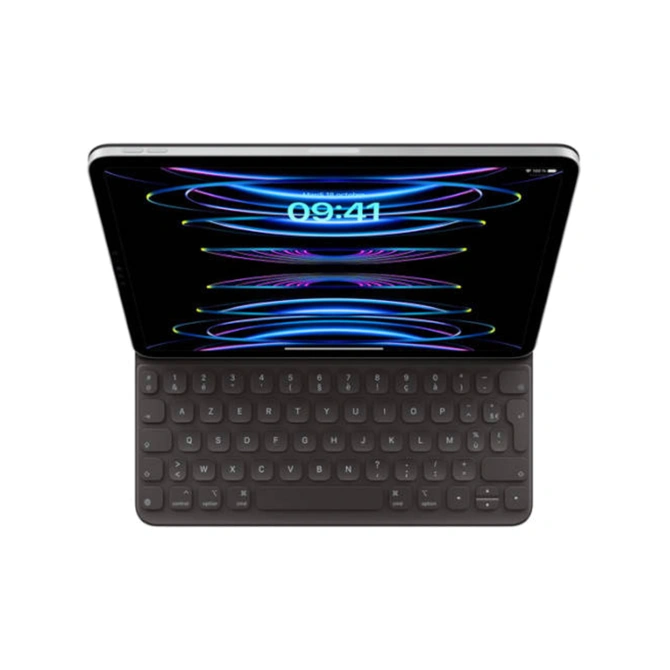 Smart Folio Keyboard Apple iPad Air 11 inch (2026) M4 / (2025) M3 / (2024) M2 / Air 5 (2022) / Air 4 (2020) / Pro 11 (18/20/21/22) - AZERTY / FR - Zwart