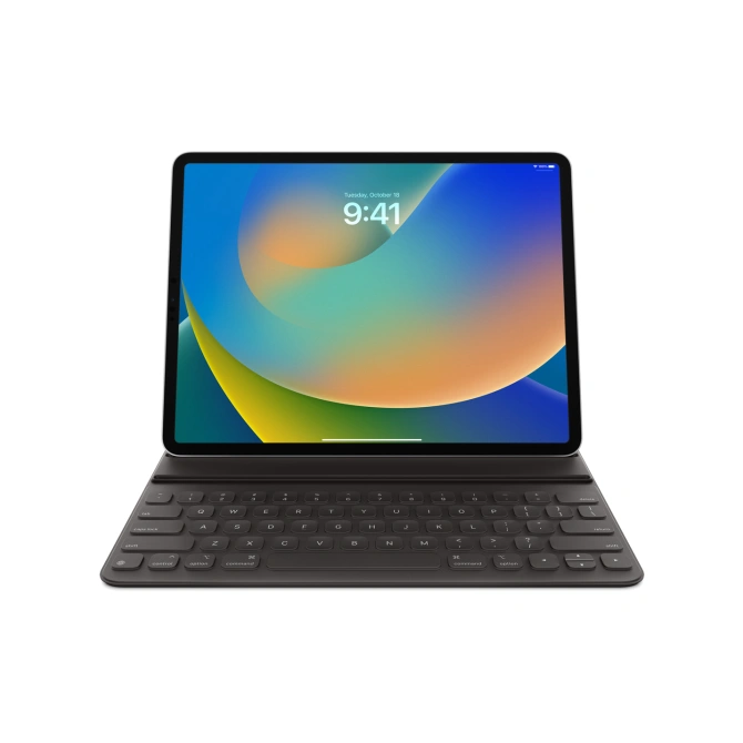Smart Folio Keyboard Apple iPad Air 13 inch (2026) M4 / (2025) M3 / (2024) M2 / iPad Pro 12.9 (2018/2020/2021/2022) - QWERTY / INT - Zwart