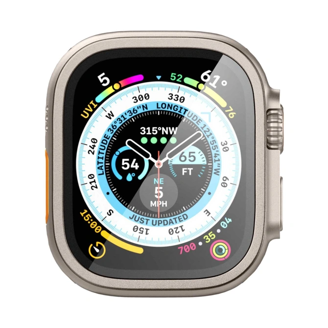 Spigen Glas.tR Slim Pro Screen Protector Apple Watch Ultra 1 / 2 - 49 mm - Titanium