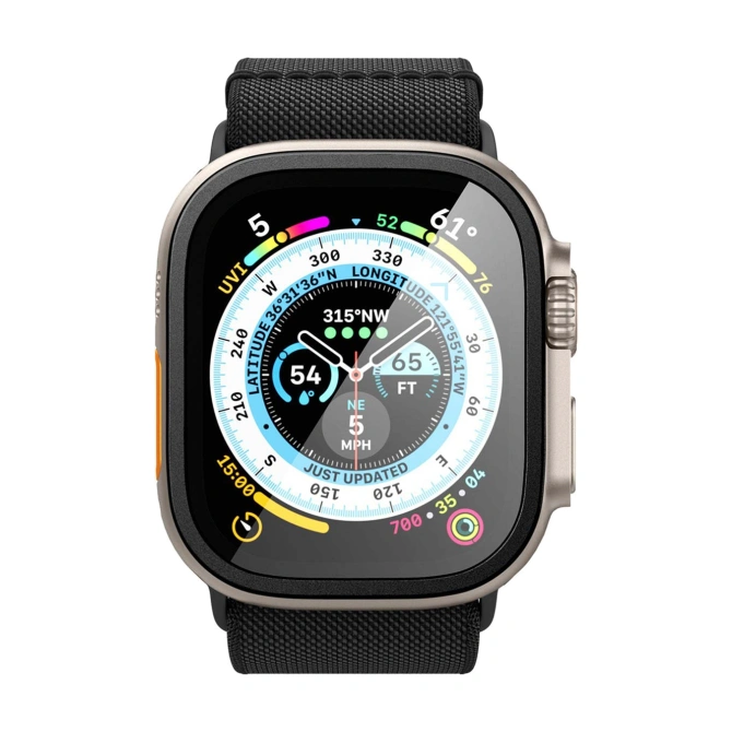 Spigen Glas.tR Slim Pro Screen Protector Apple Watch Ultra 1 / 2 - 49 mm - Zwart