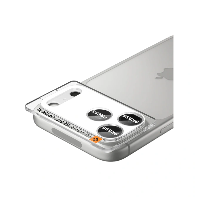 Spigen GLAStR EZ Fit Optik Camera Protector Apple iPhone 17 Pro Max - Silver