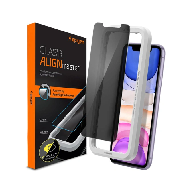 Spigen GLAStR EZ Fit Screenprotector 2 Pack + Applicator Apple iPhone 11