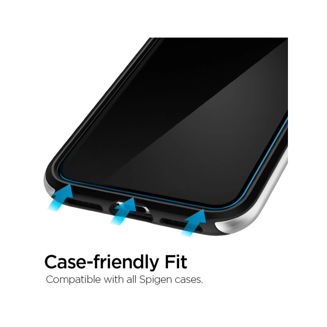 Spigen GLAStR EZ Fit Screenprotector 2 Pack + Applicator Apple iPhone 11 Pro / Xs / X