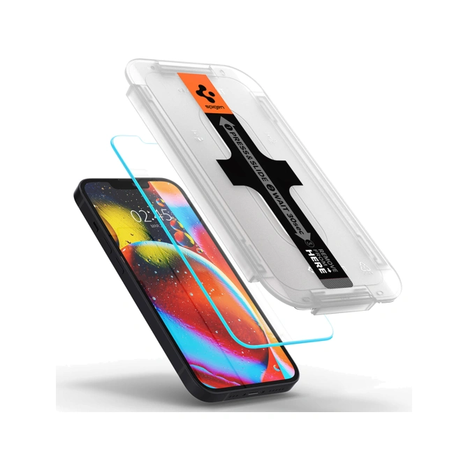 Spigen GLAStR EZ Fit Screenprotector 2 Pack + Applicator Apple iPhone 13 Mini
