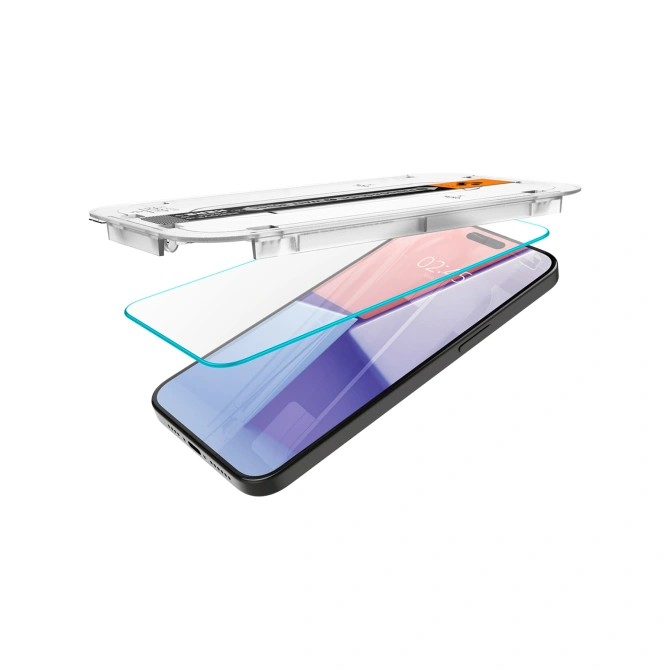 Spigen GLAStR EZ Fit Screenprotector 2 Pack + Applicator Apple iPhone 15 Pro Max