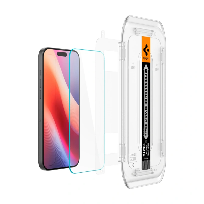 Spigen GLAStR EZ Fit Screenprotector 2 Pack + Applicator Apple iPhone 16 Pro Max / 17 Pro Max