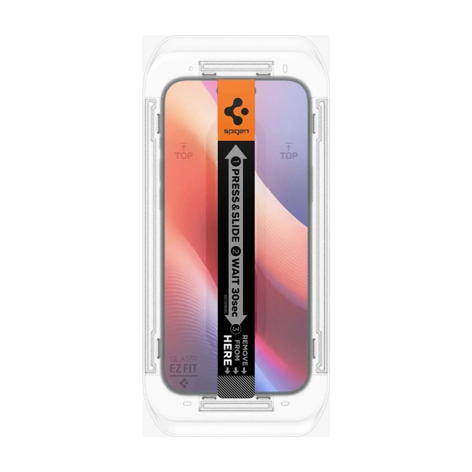 Spigen GLAStR EZ Fit Screenprotector 2 Pack + Applicator Apple iPhone 17 / 17 Pro / 16 Pro