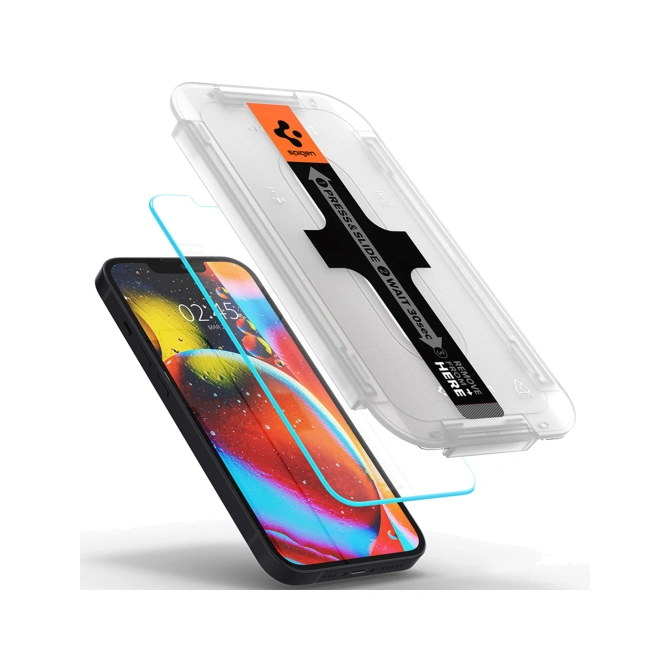 Spigen GLAStR EZ Fit Screenprotector 2 Pack + Applicator Apple iPhone 17e / 16e / 14 / 13 / 13 Pro