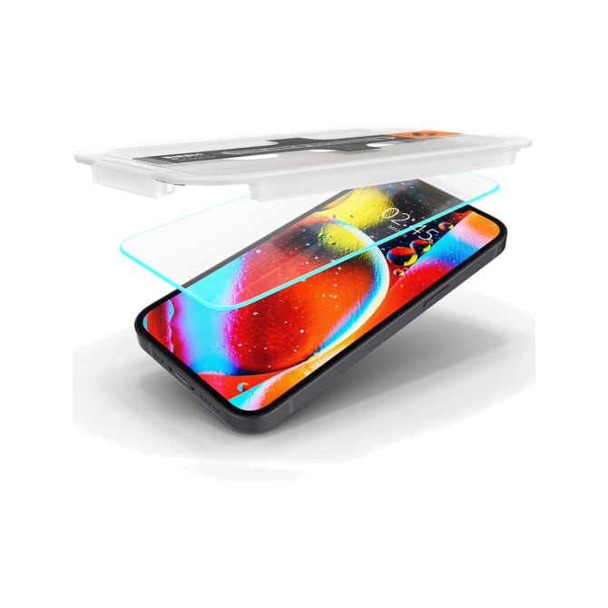 Spigen GLAStR EZ Fit Screenprotector 2 Pack + Applicator Apple iPhone 17e / 16e / 14 / 13 / 13 Pro