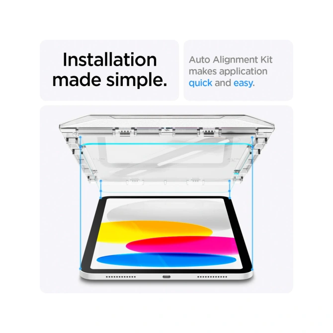Spigen GLAStR EZ Fit Screenprotector + Applicator Apple iPad 11 (2025) 11 inch A16 / iPad 10 (2022) 10.9 inch