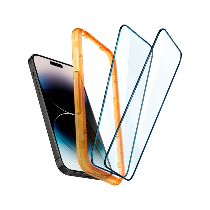Spigen GLAStR EZ Fit Screenprotector + Applicator Apple iPhone 14 Pro