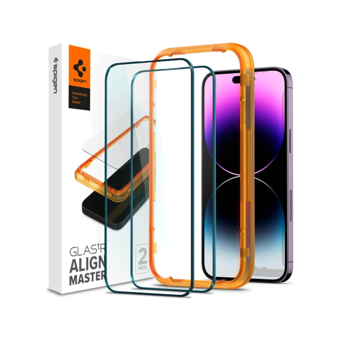 Spigen GLAStR EZ Fit Screenprotector + Applicator Apple iPhone 14 Pro