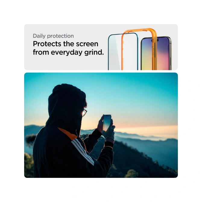 Spigen GLAStR EZ Fit Screenprotector + Applicator Apple iPhone 14 Pro