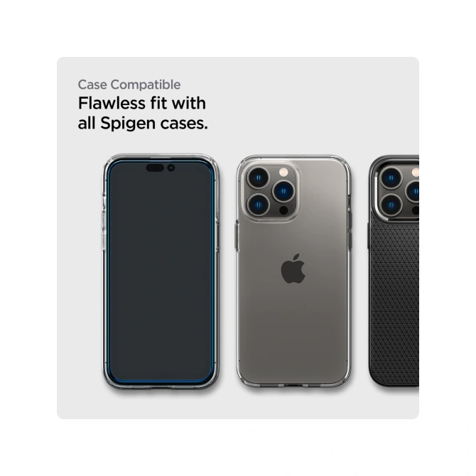 Spigen GLAStR EZ Fit Screenprotector + Applicator Apple iPhone 14 Pro Max