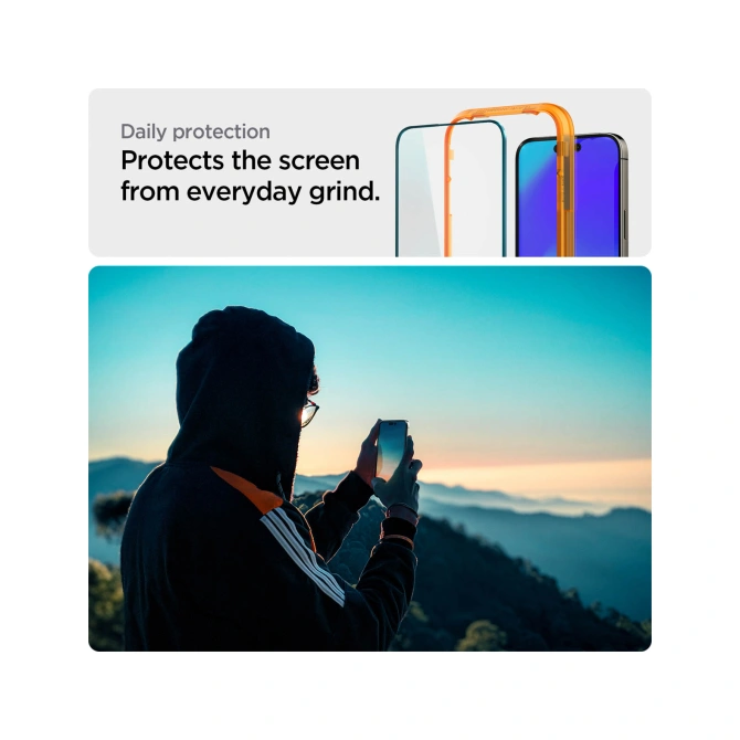 Spigen GLAStR EZ Fit Screenprotector + Applicator Apple iPhone 14 Pro Max
