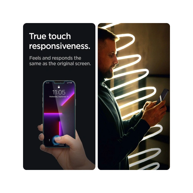 Spigen GLAStR Privacy EZ Fit Screenprotector + Applicator - 2-pack Apple iPhone 13 Pro Max