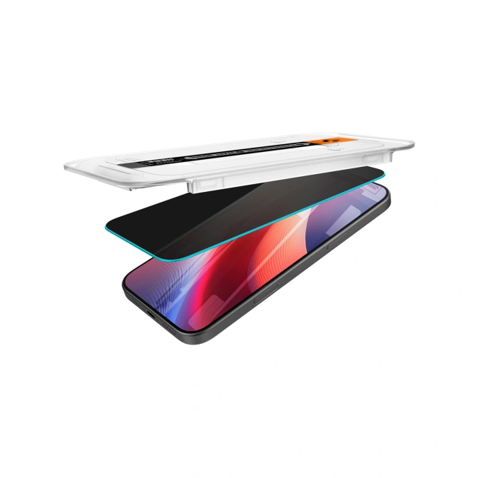 Spigen GLAStR Privacy EZ Fit Screenprotector + Applicator - 2-pack Apple iPhone 16 Pro Max / 17 Pro Max