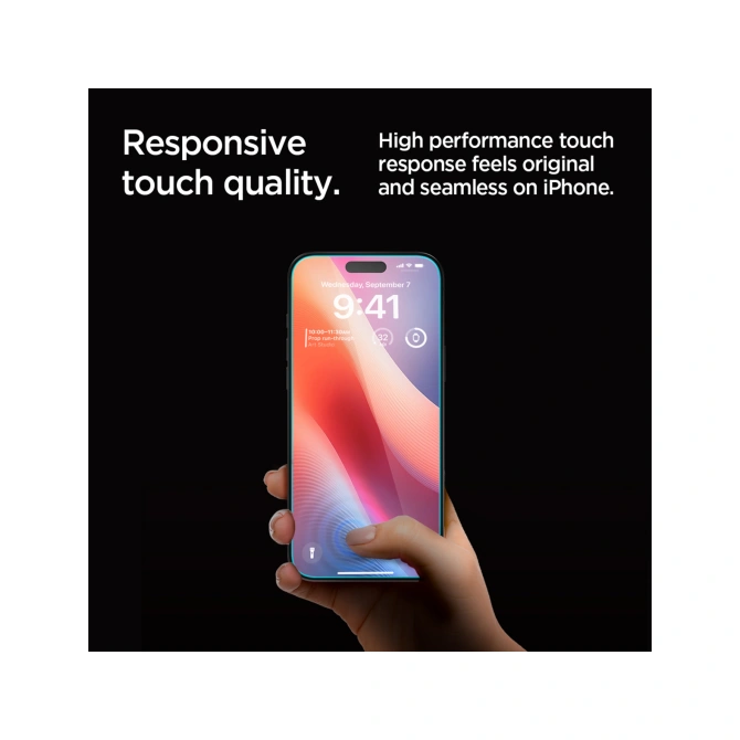 Spigen GLAStR Privacy EZ Fit Screenprotector + Applicator - 2-pack Apple iPhone 16 Pro Max / 17 Pro Max