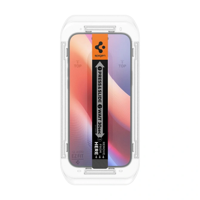 Spigen GLAStR Privacy EZ Fit Screenprotector + Applicator - 2-pack Apple iPhone 17 / 17 Pro / 16 Pro