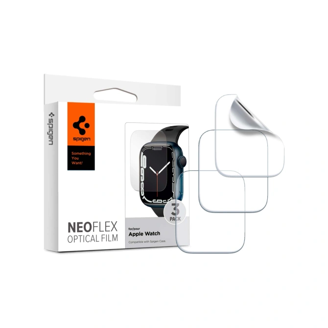 Spigen Neo Flex Optical Film Screenprotector (3 pack) Apple Watch Series 4-9 / SE - 44/45 mm
