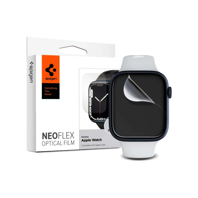 Spigen Neo Flex Optical Film Screenprotector (3 pack) Apple Watch Series 4-9 / SE - 44/45 mm