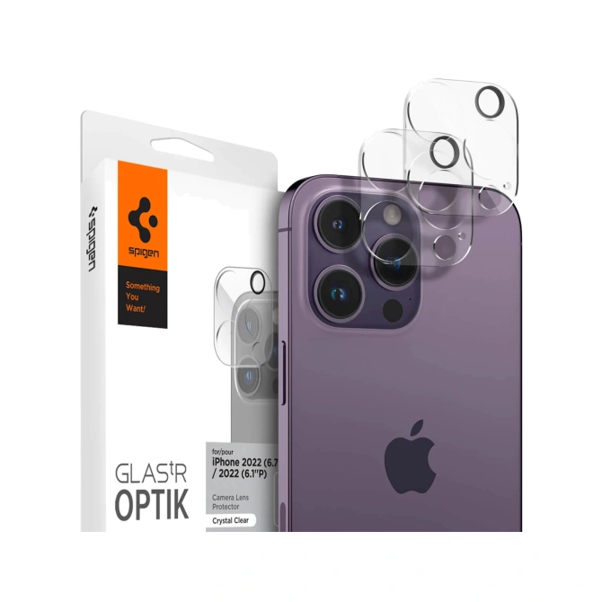 Spigen Optik Lens Protector - Full Camera bescherming (2-pack) Apple iPhone 14 Pro / 14 Pro Max