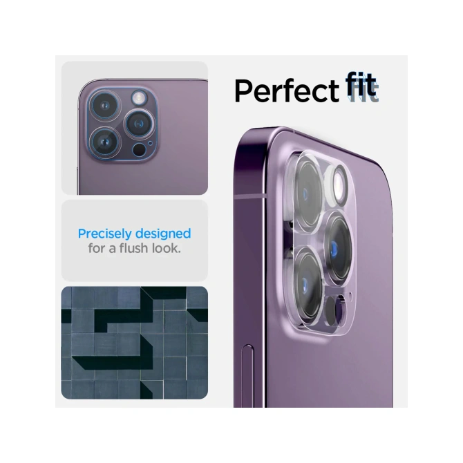 Spigen Optik Lens Protector - Full Camera bescherming (2-pack) Apple iPhone 14 Pro / 14 Pro Max