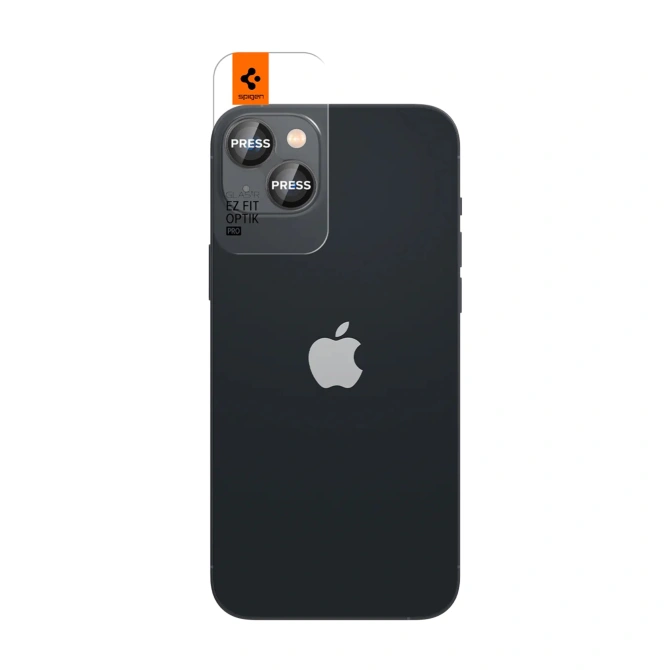 Spigen Optik Lens Protector - Full Camera bescherming (2-pack) Apple iPhone 15 / 15 Plus / 14 / 14 Plus - Black